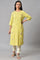 Light Green Embroidered Pintuck Summer kurta