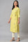 Light Green Embroidered Pintuck Summer kurta