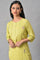 Plus Size Light Green Embroidered Pintuck Summer kurta