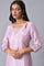 Light Purple Embroidered kurta