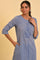 Blue Pure Cotton Straight Kurta and Parallel Pant Set