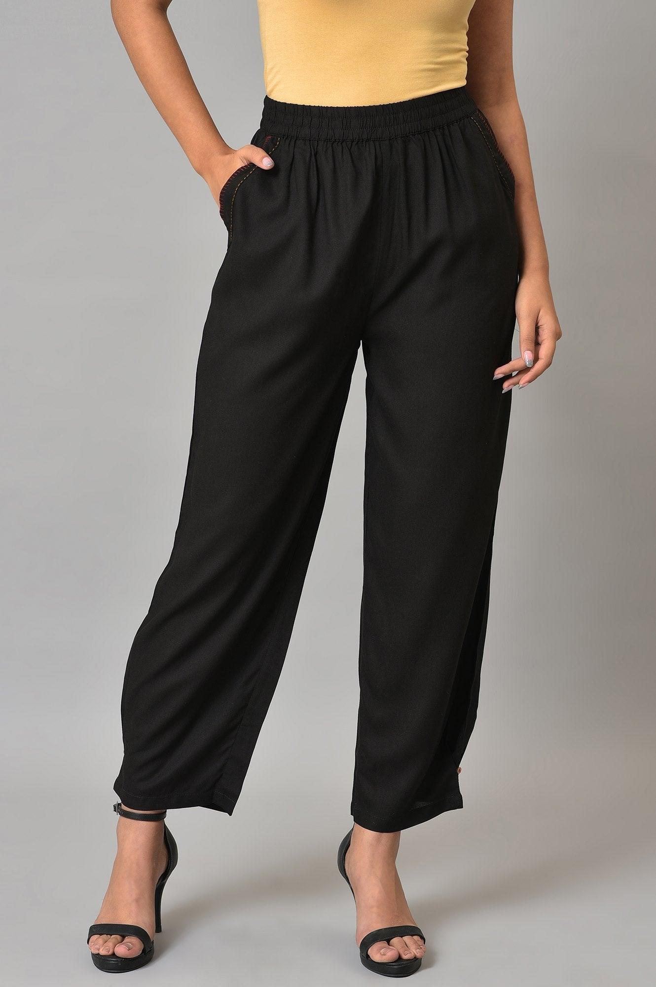 Black Box Pleated Straight Pants