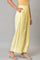 Lemonade Yellow Parallel Pants With Lace Border