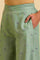 Light Green Floral Printed Parallel Pants