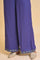 Purple Rayon Embroidered Parallel Pants