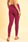 Purple Solid Viscose Lycra Tights