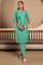 Green Paisley Print Play Pure Cotton Straight Kurta and Straight Pants Co-ord Set