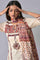 Ecru Straight Printed kurta Set