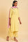 Light Yellow Embroidered Plus Size kurta Set