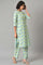 Light Green Printed kurta And Pants Co-Ord Set