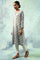 Light Blue Lehariya kurta In Soft Voile