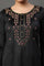 Black Embroidered Velvet Kurta and Pants Set