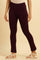 Purple Solid Fit And Flare Pants