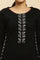 Black Embroidered Acrylic Winter Kurta And Tights Set