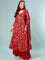 Maroon Georgette Digital Print Anarkali Set