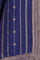 Blue Yarn Dyed Zari Embroidered Kurta, Palazzo and Dupatta Set