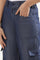 Blue Solid Straight Fit Lyocell Pants With Six Pockets