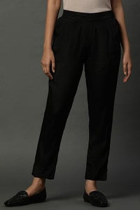 Black Narrow Fit Trousers