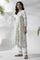 White A-Line Floral Printed Kurta