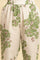 White Floral Printed Textured Cotton Kurta And Pants Co-Ord Set