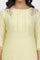 Yellow Embroidered Kurta And Pants Set