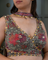 Georgette Lehenga with Heavy Floral Print Blouse & Multicolor Cutdana Work