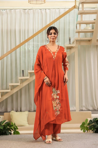 Embroidered kurta Set
