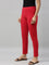Dark Red Cotton Stretch Kurti Pants
