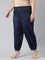 Women Solid Light Navy Cotton Cropped Salwar