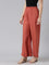 Rust Woven Viscose Basic Palazzo