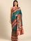 Green Banaras Silk Saree With Kalamkari Printed Border