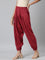 Women Solid Cherry Viscose Harem Pants