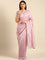 Lavender Jimmy tissue saree with pearls & beads embroidery with heavy ready made blouse