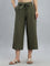 Olive Linen Blend Culottes