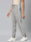 Women Grey Cotton Side Stripe Active Joggers