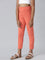 Girls Solid Light Coral 3/4th Leggings