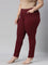 Women Solid Maroon Super Stretch Jeggings