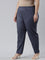 Women Solid Jean Blue Mid Rise Cotton Pants