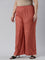 Rust Woven Viscose Basic Palazzo