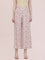 White Woven Viscose Printed Palazzo