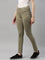 Women Solid Olive Green Super Stretch Jeggings