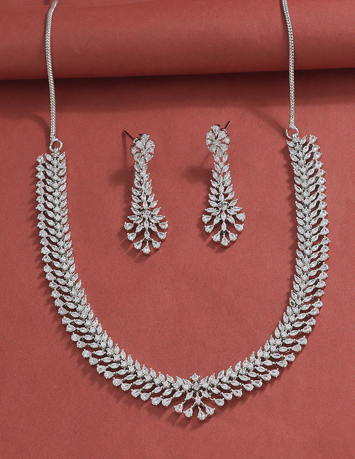 Designer Zirconia Elegance Necklace Set