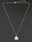 Swarovski Crystal Golden Seashell Luxe Chain Pendant