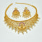 Zirconia Lakshmi Devi Design Choker Set