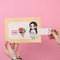 Sliding Flower Greeting Card