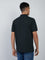 WES Casuals Dark Green Cotton Blend Slim-Fit Polo T-Shirt