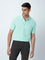 WES Casuals Light Mint Slim-Fit Polo T-Shirt