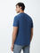 WES Casuals Blue Eco-Save Slim-Fit T-Shirt