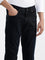 Ascot Solid Black Blue Denim Relaxed Fit Jeans