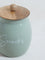 Westside Home Mint Snacks Canister With Wooden Lid